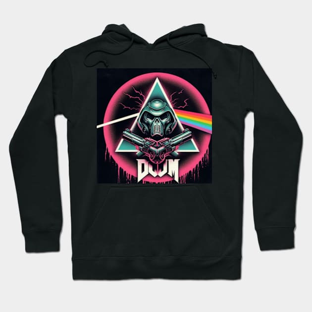 Doom Pink Floyd Crossover Hoodie by The Doom Guy